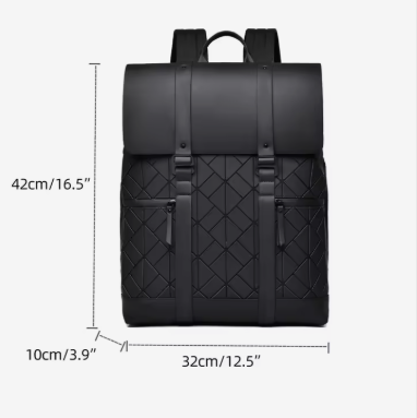 Oxford Men's Luxurious Dual Shoulders Travel Backpack New Outdoor Waterproof Student Business Laptop Bag with Zipper Closure