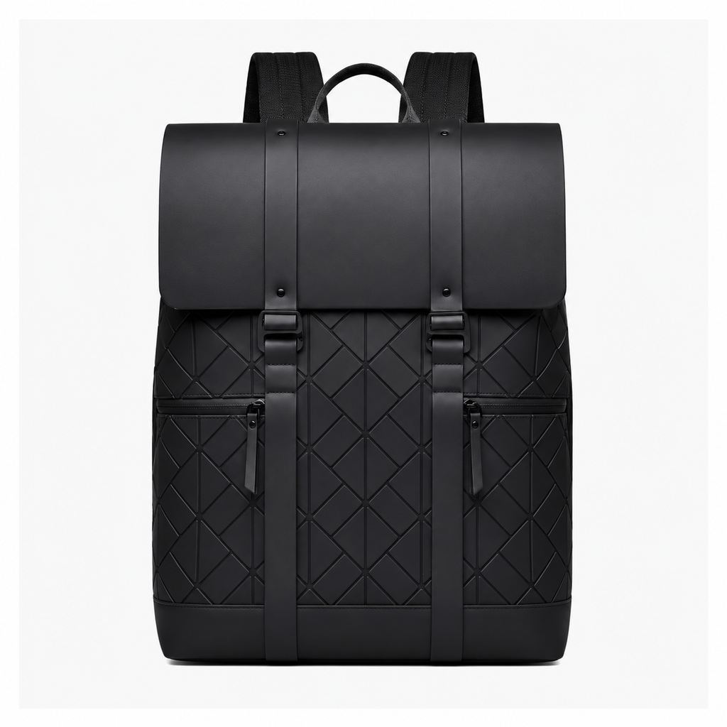 Oxford Men's Luxurious Dual Shoulders Travel Backpack New Outdoor Waterproof Student Business Laptop Bag with Zipper Closure
