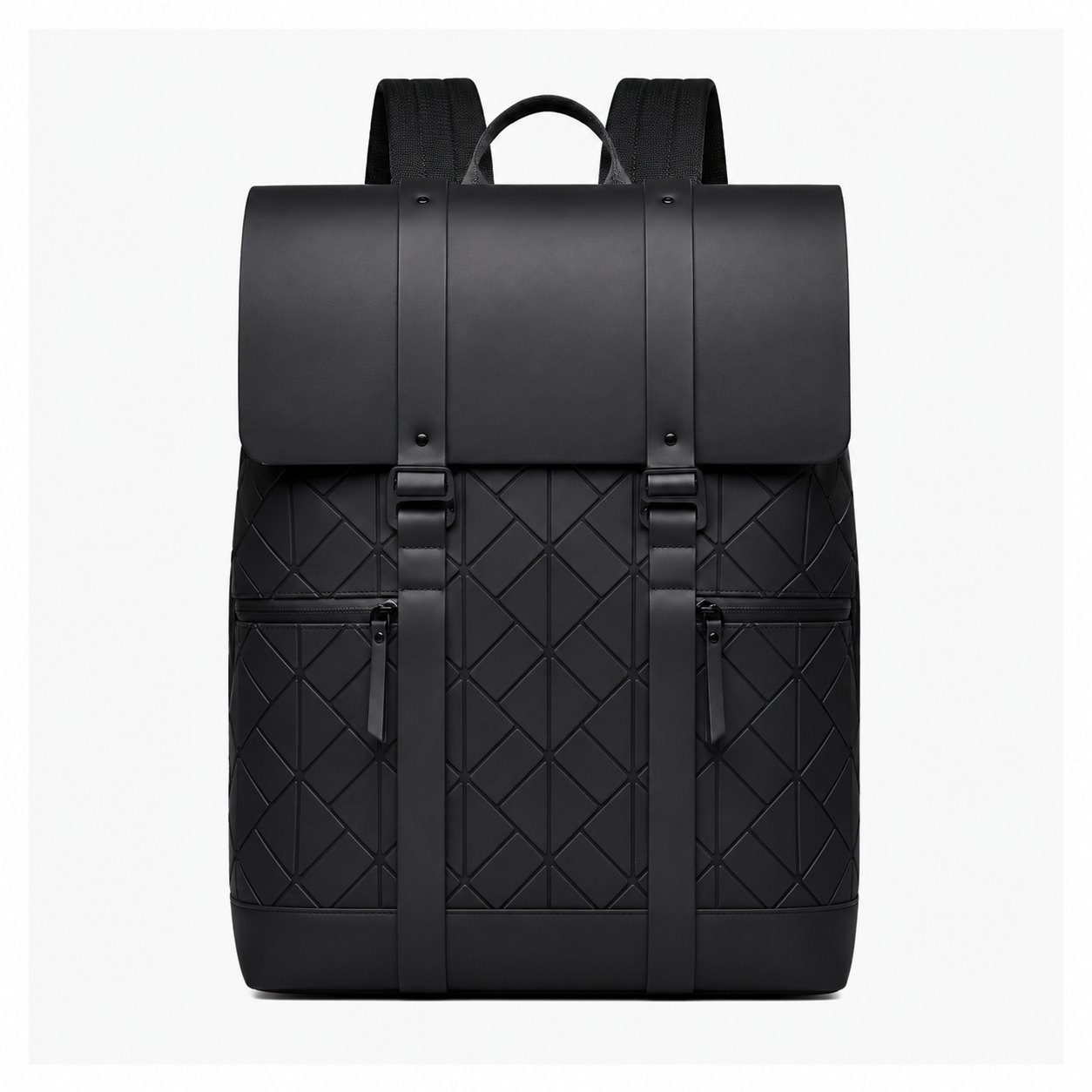 Oxford Men's Luxurious Dual Shoulders Travel Backpack New Outdoor Waterproof Student Business Laptop Bag with Zipper Closure